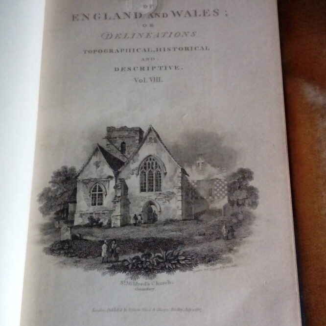 Kent-volume VIII of The beauties of England and Wales by Edward Wedlake Brayley. Published in 1808